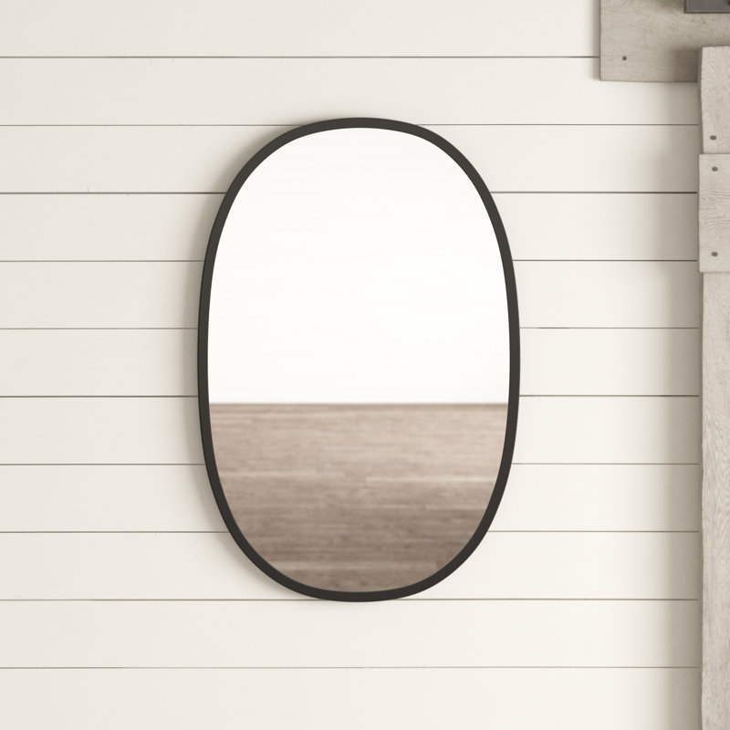 Hub Oval Rubber Wall Mirror & Reviews Joss & Main